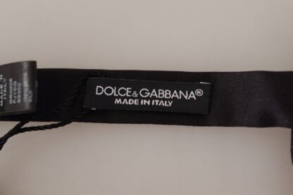 Dolce & Gabbana - Elegant Silk Maroon Bow Tie