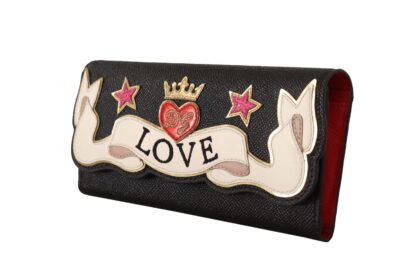 Dolce & Gabbana - Chic Continental Black Leather Wallet