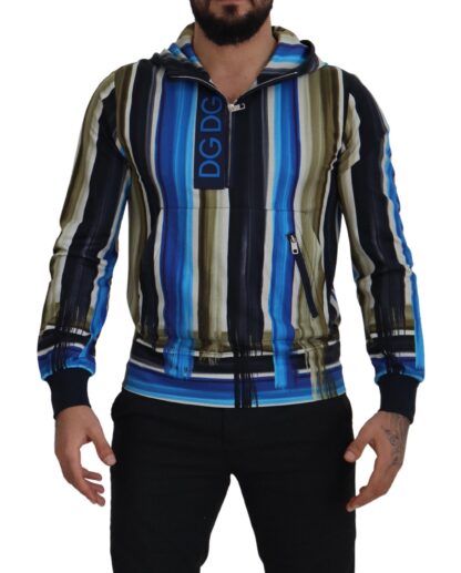 Dolce & Gabbana - Multicolor Striped Cotton Hoodie