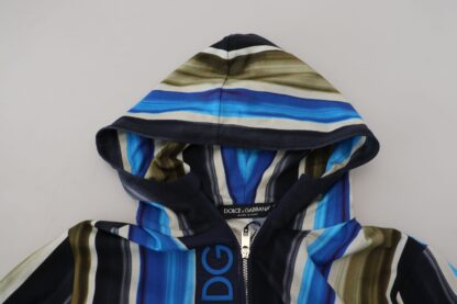 Dolce & Gabbana - Multicolor Striped Cotton Hoodie