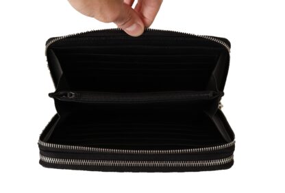 Gucci - Elegant Black Leather Men's Zip Wallet