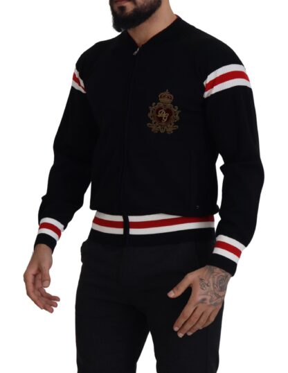 Dolce & Gabbana - Multicolor Zip Sweater Wool Blend