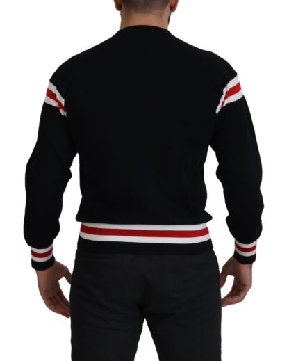 Dolce & Gabbana - Multicolor Zip Sweater Wool Blend