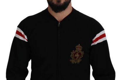 Dolce & Gabbana - Multicolor Zip Sweater Wool Blend