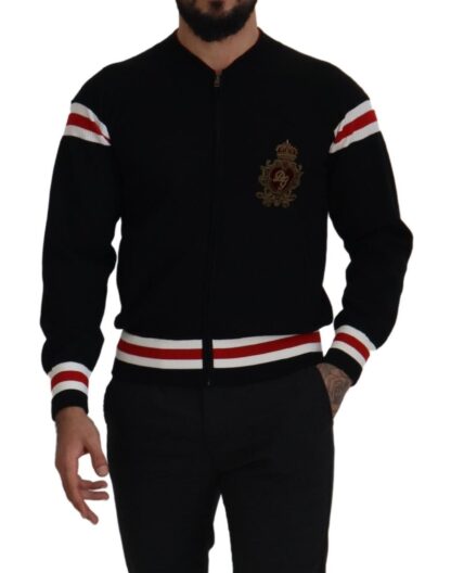 Dolce & Gabbana - Multicolor Zip Sweater Wool Blend