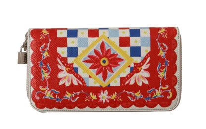 Dolce & Gabbana - Chic Carretto Print Leather Wallet