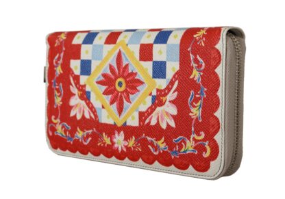 Dolce & Gabbana - Chic Carretto Print Leather Wallet