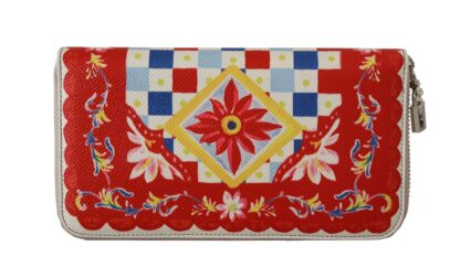 Dolce & Gabbana - Chic Carretto Print Leather Wallet