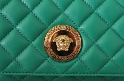 Versace - Elegant Green Nappa Leather Small Crossbody