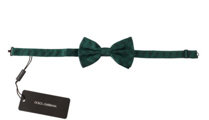 Dolce & Gabbana - Emerald Elegance Silk Bow Tie