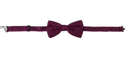 Dolce & Gabbana - Elegant Purple Silk Bow Tie