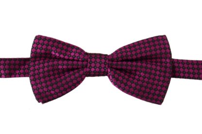 Dolce & Gabbana - Elegant Purple Silk Bow Tie