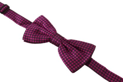 Dolce & Gabbana - Elegant Purple Silk Bow Tie