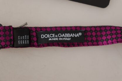 Dolce & Gabbana - Elegant Purple Silk Bow Tie