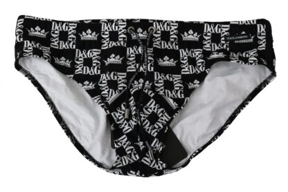 Dolce & Gabbana - Elegant Black Logo Swim Briefs