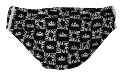 Dolce & Gabbana - Elegant Black Logo Swim Briefs