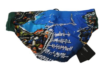 Dolce & Gabbana - Elegant PORTOCERVO Print Swim Briefs