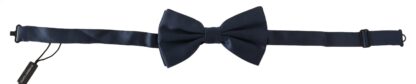 Dolce & Gabbana - Elegant Silk Blue Bow Tie