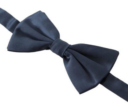 Dolce & Gabbana - Elegant Silk Blue Bow Tie