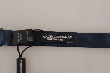 Dolce & Gabbana - Elegant Silk Blue Bow Tie