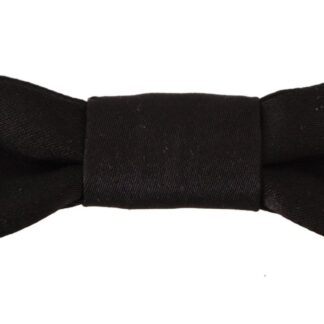 Dolce & Gabbana - Elegant Black Silk Bow Tie