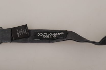 Dolce & Gabbana - Elegant Black Silk Bow Tie