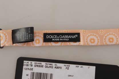 Dolce & Gabbana - Elegant Silk Orange Bow Tie