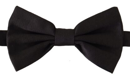 Dolce & Gabbana - Elegant Silk Black Bow Tie