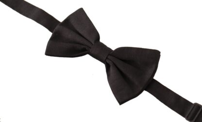 Dolce & Gabbana - Elegant Silk Black Bow Tie