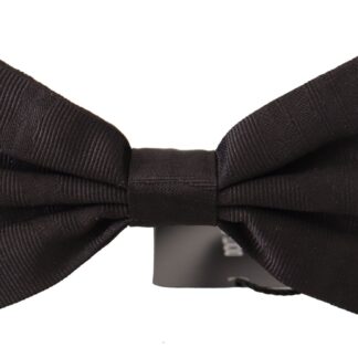 Dolce & Gabbana - Elegant Black Silk Bow Tie