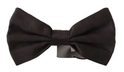 Dolce & Gabbana - Elegant Silk Black Bow Tie