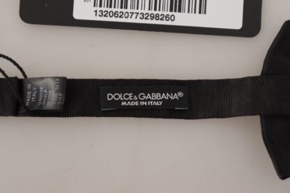 Dolce & Gabbana - Elegant Silk Black Bow Tie