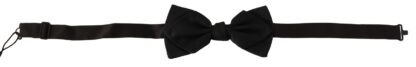 Dolce & Gabbana - Elegant Black Silk Bow Tie for Men