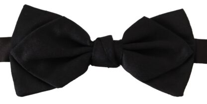 Dolce & Gabbana - Elegant Black Silk Bow Tie for Men