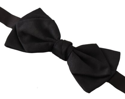 Dolce & Gabbana - Elegant Black Silk Bow Tie for Men