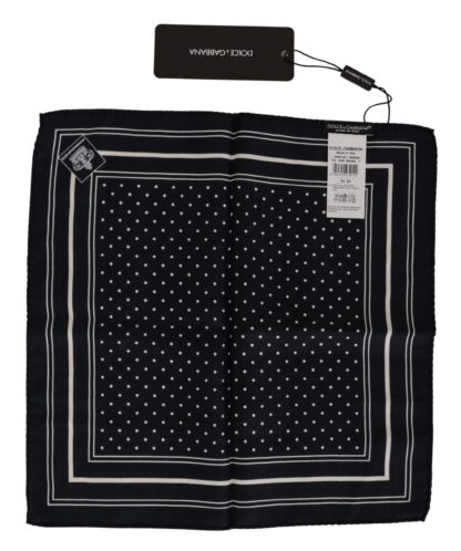 Dolce & Gabbana - Elegant Silk Dot Print Pocket Square