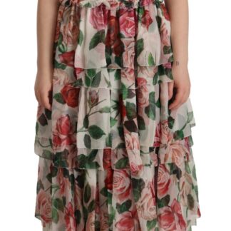 Dolce & Gabbana - Elegant Floral Sheath Long Dress