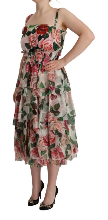 Dolce & Gabbana - Elegant Floral Silk Maxi Dress