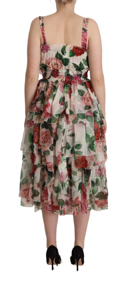 Dolce & Gabbana - Elegant Floral Silk Maxi Dress