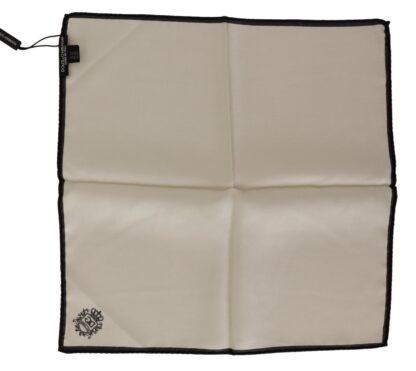 Dolce & Gabbana - Elegant Silk Pocket Square in Gold and Black