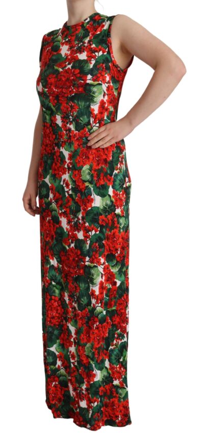 Dolce & Gabbana - Elegant Floral Sheath Long Dress