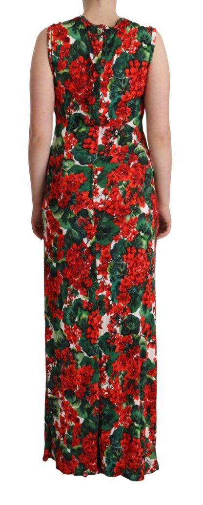 Dolce & Gabbana - Elegant Floral Sheath Long Dress