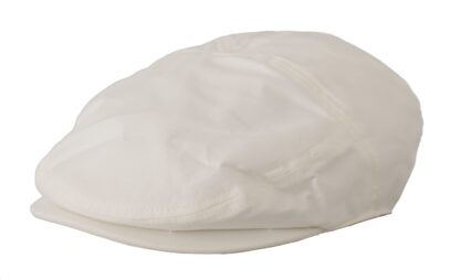 Dolce & Gabbana - Chic White Newsboy Cap Cotton Blend