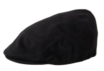 Dolce & Gabbana - Elegant Black Cotton Newsboy Hat