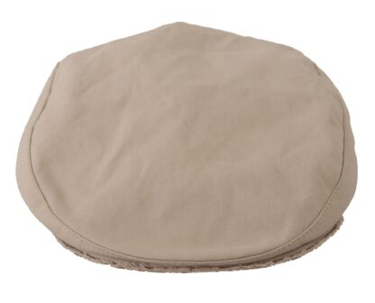 Dolce & Gabbana - Chic Beige Newsboy Cap