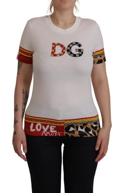 Dolce & Gabbana - Elegant Patchwork Print Cotton Tee