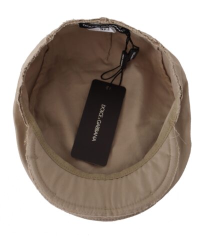 Dolce & Gabbana - Chic Beige Newsboy Cap