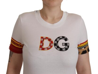 Dolce & Gabbana - Elegant Patchwork Print Cotton Tee