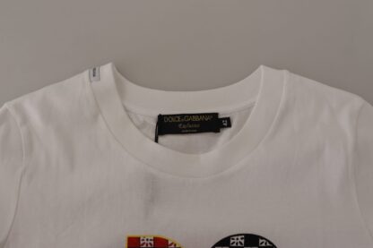 Dolce & Gabbana - Elegant Patchwork Print Cotton Tee