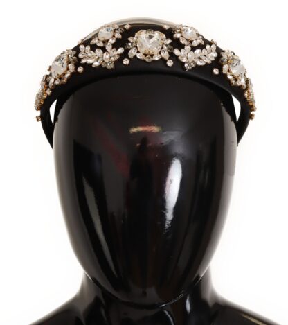 Dolce & Gabbana - Elegant Crystal Silk Headband Diadem